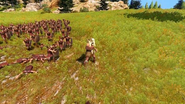 Мирмидонцы VS Циклоп | Бесконтактный бой | Total War Saga Troy смотреть онлайн