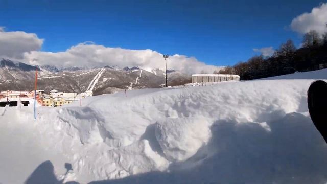 Катаемся на тюбингах с гор. Сочи город мечты. Лучший город России. Детские развлечения смотреть онлайн
