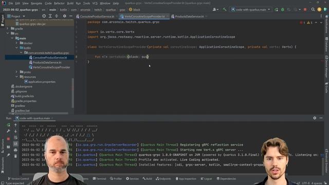 Using gRPC with Kotlin Coroutines I gRPC with Quarkus смотреть онлайн