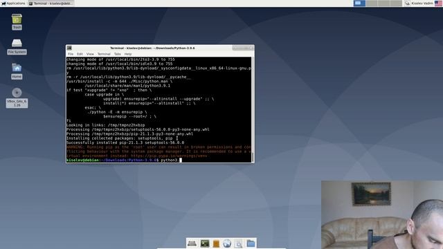 Установка Python 3.9.6 и Pycharm 2021.2 в Debian 10.10 смотреть онлайн