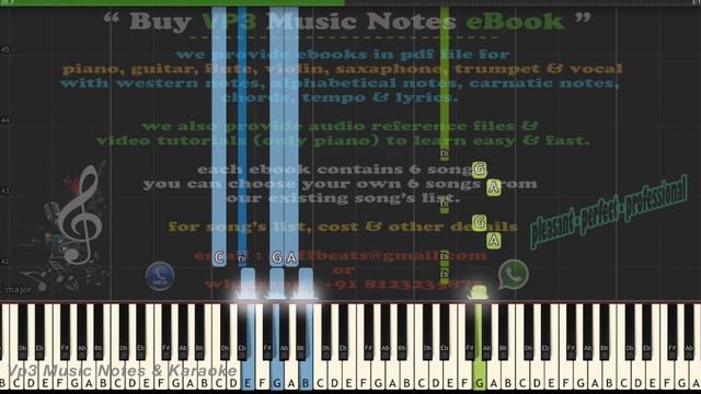 Ramanin Mohanam (netrikan) Piano, Guitar, Flute, Sax, Violin Notes смотреть онлайн