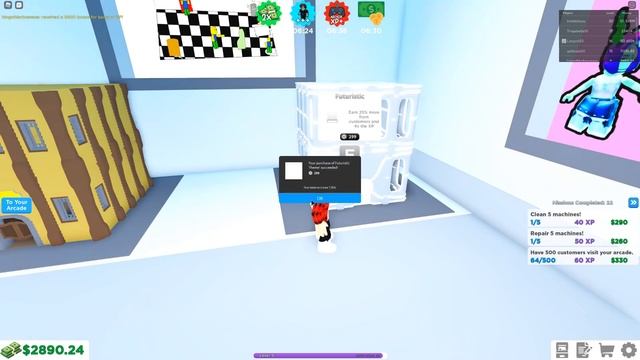 ПОДНЯЛ ДЕНЕГ НА ВИП КЛИЕНТАХ! СИМУЛЯТОР ИГРОВЫХ АВТОМАТОВ! ROBLOX смотреть онлайн