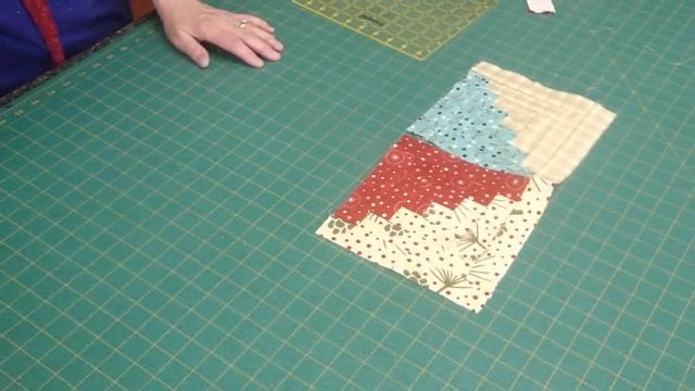 Log Cabin Quilt Block using Honey Bun Strips смотреть онлайн