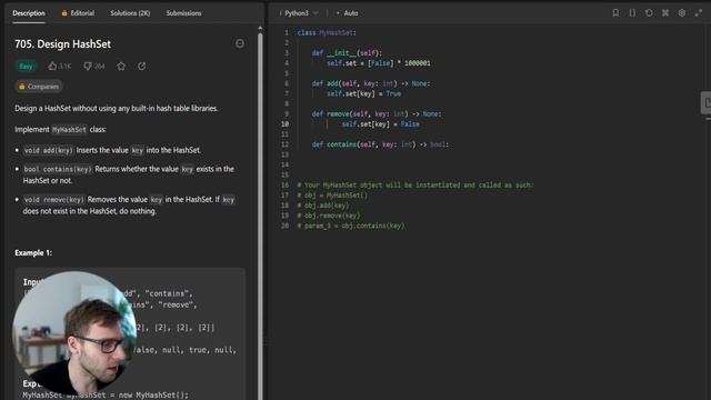 LeetCode Daily Challenge | 705. Design HashSet | Python Coding Vlog смотреть онлайн