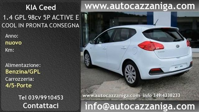 OLGIATE MOLGORA, KIA Ceed 1.4 GPL 98cv 5P ACTIVE E COOL IN PRONTA CONSEGNA смотреть онлайн