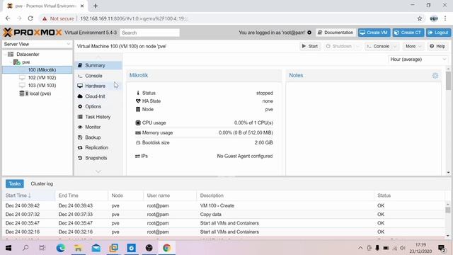 Instalasi Mikrotik didalam Proxmox смотреть онлайн