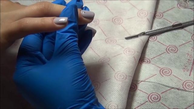 Гель лак. Растяжка блёстками. смотреть онлайн