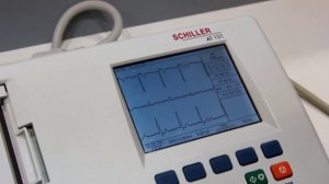 Работа электрокардиографа Schiller AT-101