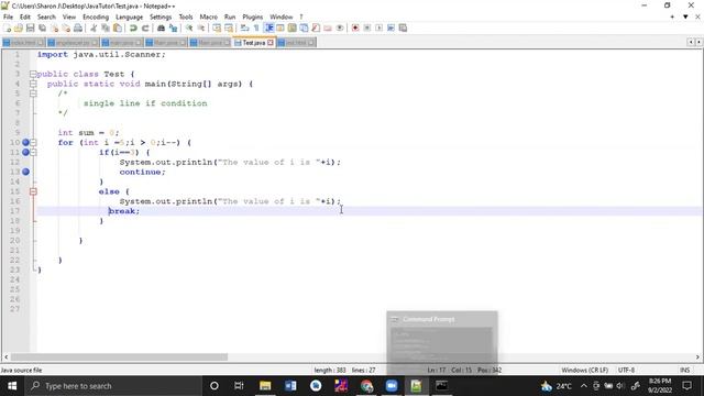 Java Break and Continue key words смотреть онлайн