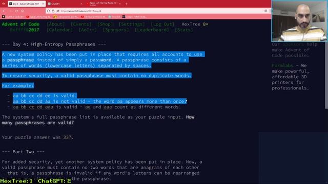 Advent of Code 2017 (Python) - days 1-7 смотреть онлайн