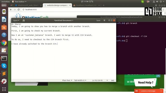 Merge in git? How to merge a branch with another branch in git? смотреть онлайн