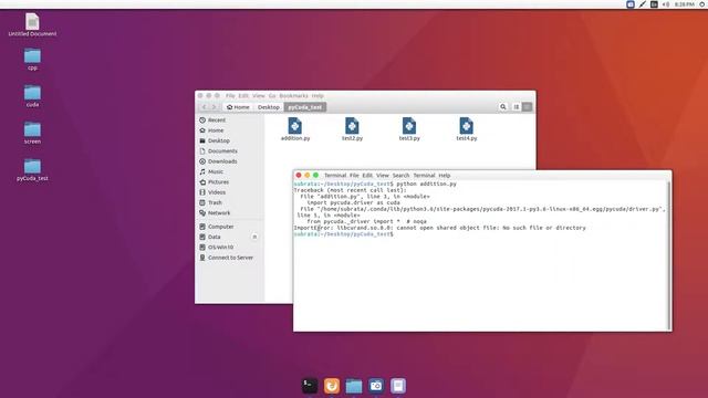 PyCUDA (CUDA Python) installation with Anaconda and CUDA 9.0 смотреть онлайн