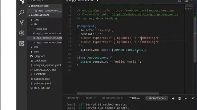 Angular Dart from the Beginning: 09 Two Way Data Binding смотреть онлайн