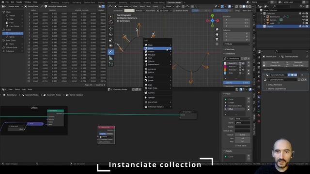Corner Instancer group node in Geometry nodes - Blender tutorial ENG смотреть онлайн