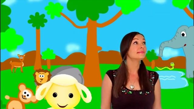 Tiny Love - коровка и овечка тинилав помогают спеть песенку про обезьянку на английском.