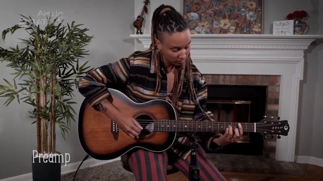 Luna Art Vintage Parlor Guitar with Fishman смотреть онлайн