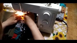 Коврик в технике ЛЯПОЧИХА из старых футболок.