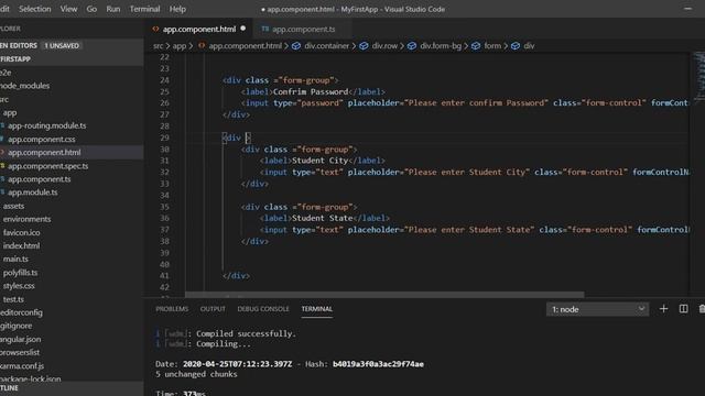 Part-5 : Nested FormGroup in angular 8 | Angular Form Tutorials | Angular 8/12 Tutorials смотреть онлайн