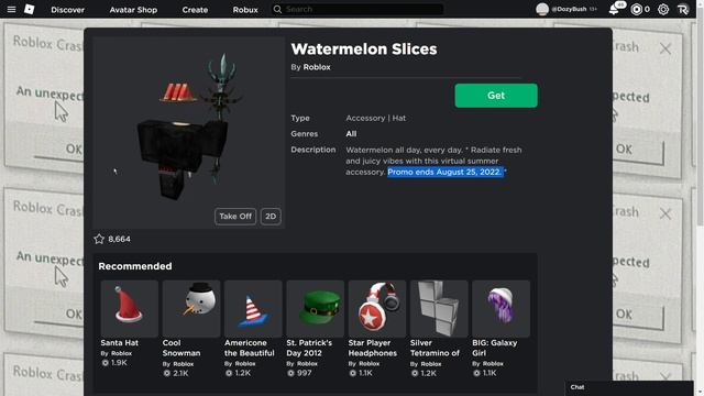 NEW FREE PROMO ITEM HOW TO GET Watermelon Slices | Roblox смотреть онлайн