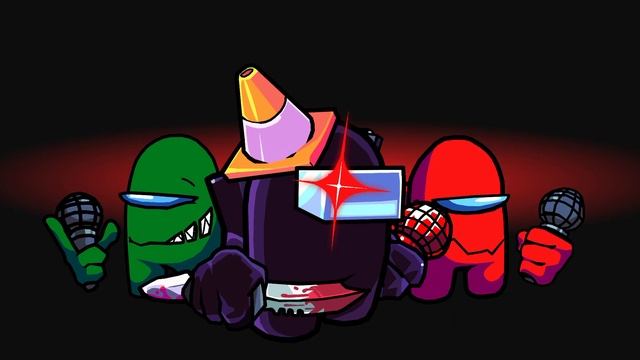 Among us FNF mod, Black imposter V4 in stick nodes, 1.100 subs preview смотреть онлайн
