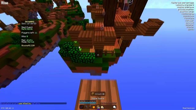 Cheating On BlocksMC With Rise Client | + Config Download!