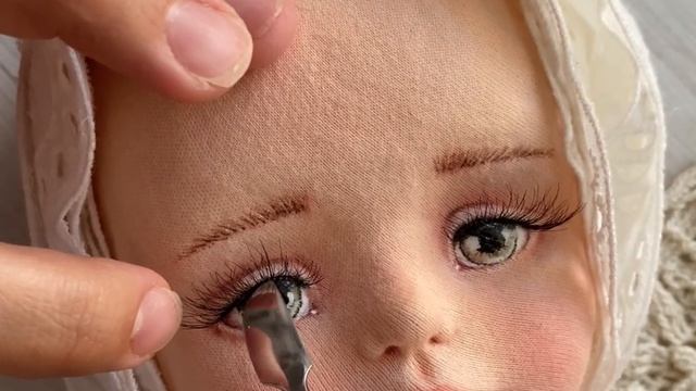 Ресницы текстильной кукле смотреть онлайн