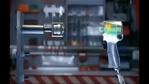 Принцип работы пневмогайковерта