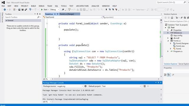 C# DataGridView Pagination Tutorial смотреть онлайн