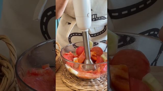 Рецепт супа гаспачо с песто | Ешь Деревенское