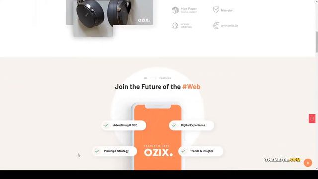 Ozix - Agencies and Companies WordPress Theme 11 clean Website Builder смотреть онлайн