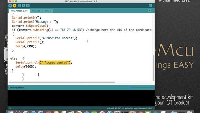 12 NodeMcu ESP8266 and RFID access control system security смотреть онлайн