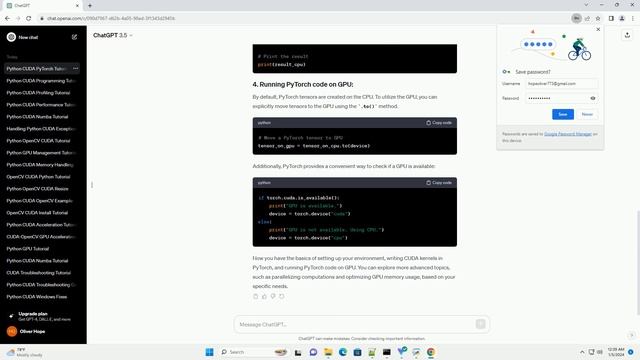 python cuda pytorch смотреть онлайн