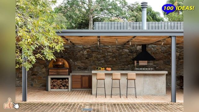 43 beautiful backyard ideas: summer kitchen, outdoor kitchen, terrace with bbq! смотреть онлайн