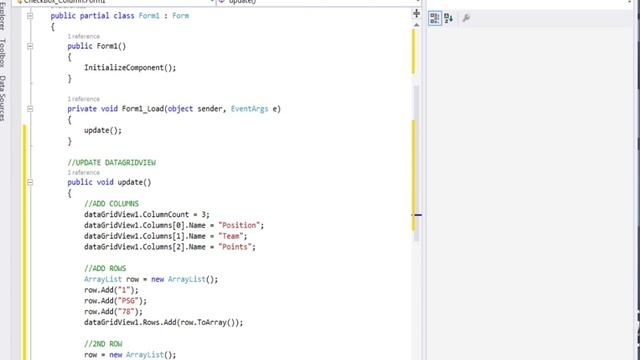 C# DataGridView : Add CheckBoxes In Columns смотреть онлайн