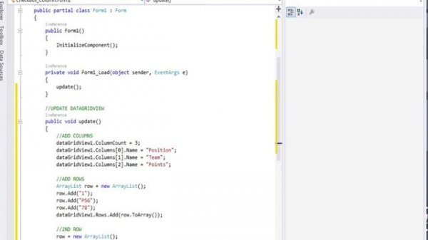 C# DataGridView : Add CheckBoxes In Columns