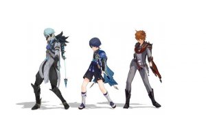 【 MMD | Genshin Impact 】Roll 'n Rock (PUBG Victory Dance)【 Dottore, Scaramouche & Childe 】