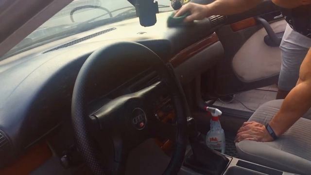 АвтоВЛОГ Audi 100c4. УБОРКА САЛОНА. РОЗЫГРЫШ. смотреть онлайн