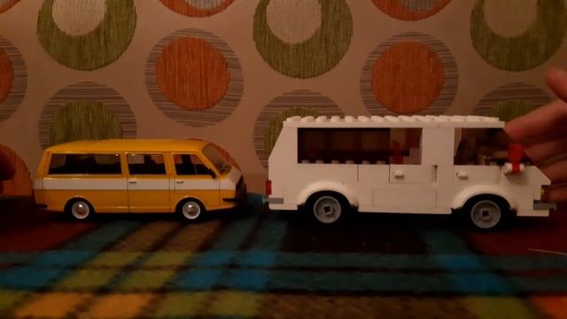Обзор на мой самодельный РАФ 22038 из LEGO!!! смотреть онлайн