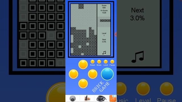 Brick Classic 9999, Android game смотреть онлайн