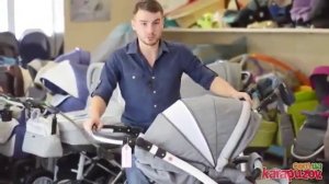 Детская коляска Adamex Barletta (Адамекс Барлетта) 2 в 1 Видео обзор