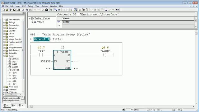 Таймеры в STEP 7 (Timers in STEP 7) смотреть онлайн