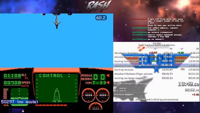 Top Gun (NES/Famicom) Beat the game in 24:50 (World Record) смотреть онлайн