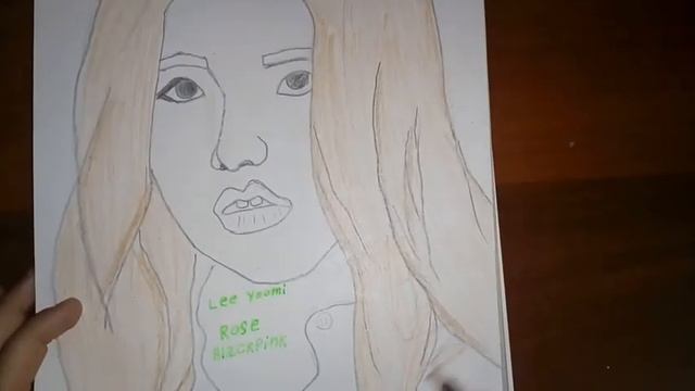 Speed drawing (Rose Blackpink) как нарисовать розе из блэкпинк [Lee yoomi] смотреть онлайн