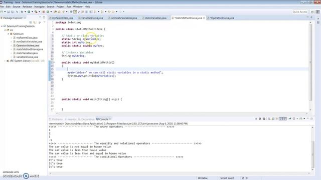 Static Method In Java смотреть онлайн