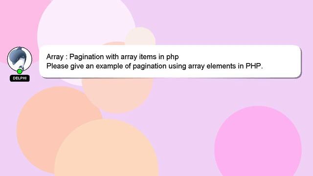 Array : Pagination with array items in php смотреть онлайн