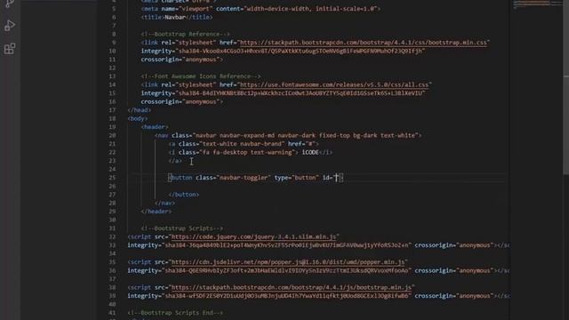 Responsive Navbar with Bootstrap 4 смотреть онлайн