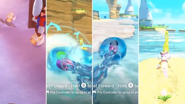 Super Mario Odyssey - Mario vs Luigi vs Sonic vs Tails (Splitscreen Race) - Full Game Walkthrough смотреть онлайн