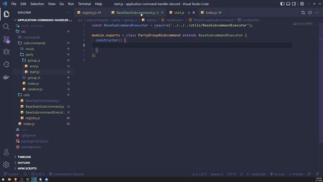 Discord.js Subcommand Handler смотреть онлайн