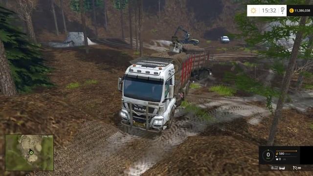 Farming simulator 2015 - Desmatamento parte 1, Transporte fail!!!! смотреть онлайн