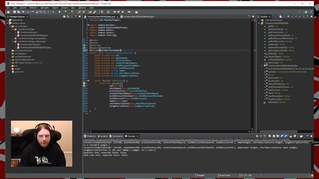 Project Lombok Demo (Java) смотреть онлайн